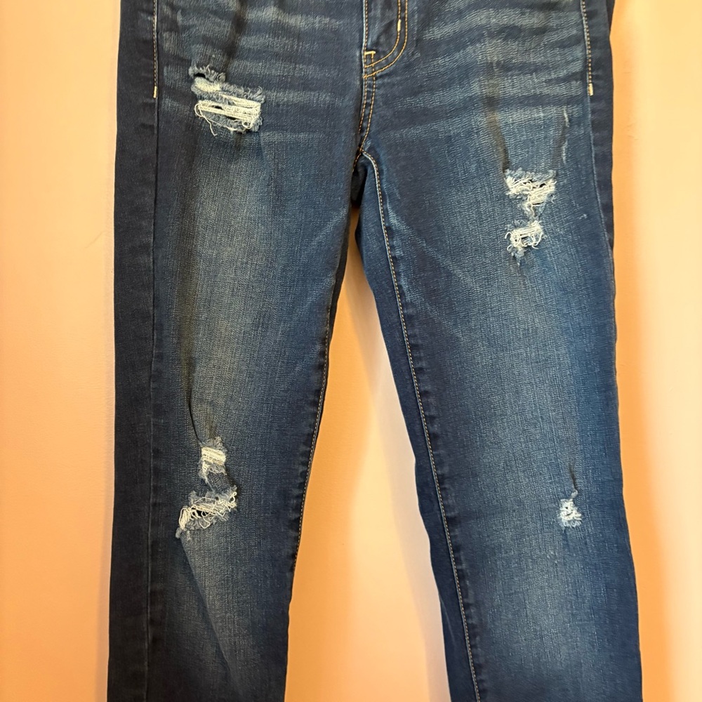 đź’™American Eagle Blue Jeggings with Distressed Details - Picture 2 of 7